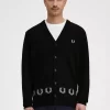 Cardigan bărbătesc cu bordură Laurel Wreath Cardigan bărbătesc cu bordură Laurel Wreath