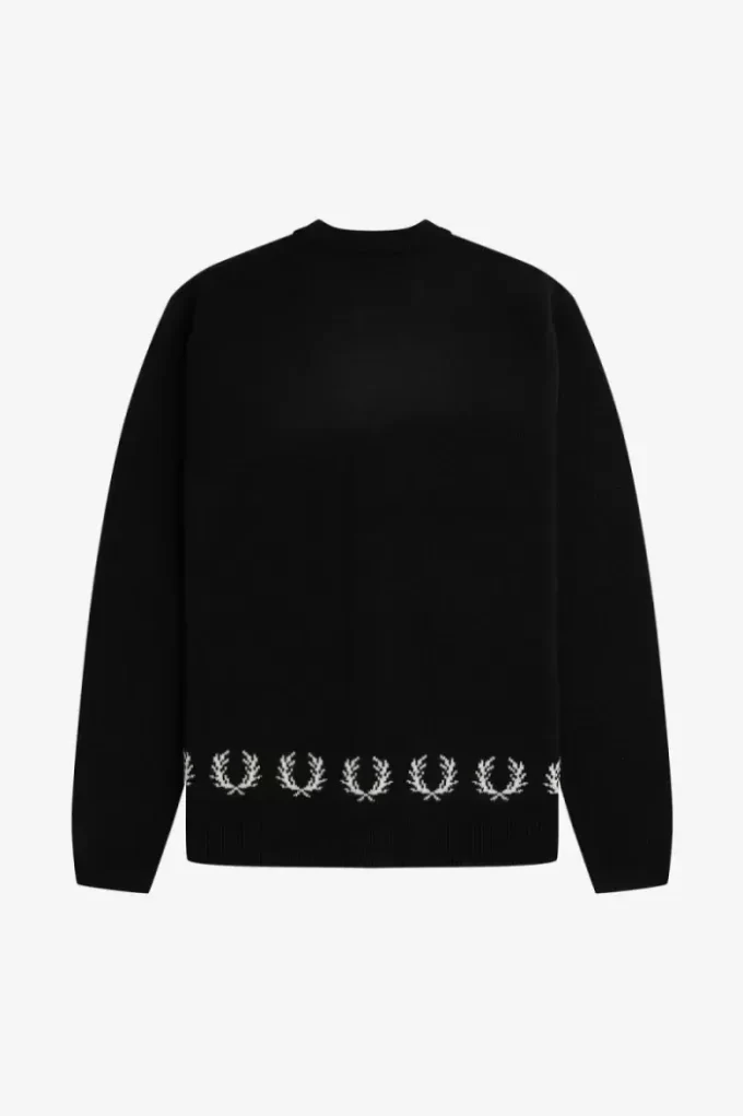 Cardigan bărbătesc cu bordură Laurel Wreath Cardigan bărbătesc cu bordură Laurel Wreath
