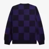 Cardigan bărbătesc cu model în carouri Cardigan bărbătesc cu model în carouri
