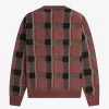 Cardigan bărbătesc cu model tartan Glitch Cardigan bărbătesc cu model tartan Glitch