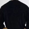 Cardigan bărbătesc din chenilă cu blocuri de culoare Cardigan bărbătesc din chenilă cu blocuri de culoare