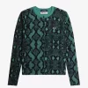 Cardigan cu imprimeu de șarpe pentru femei Cardigan cu imprimeu de șarpe pentru femei
