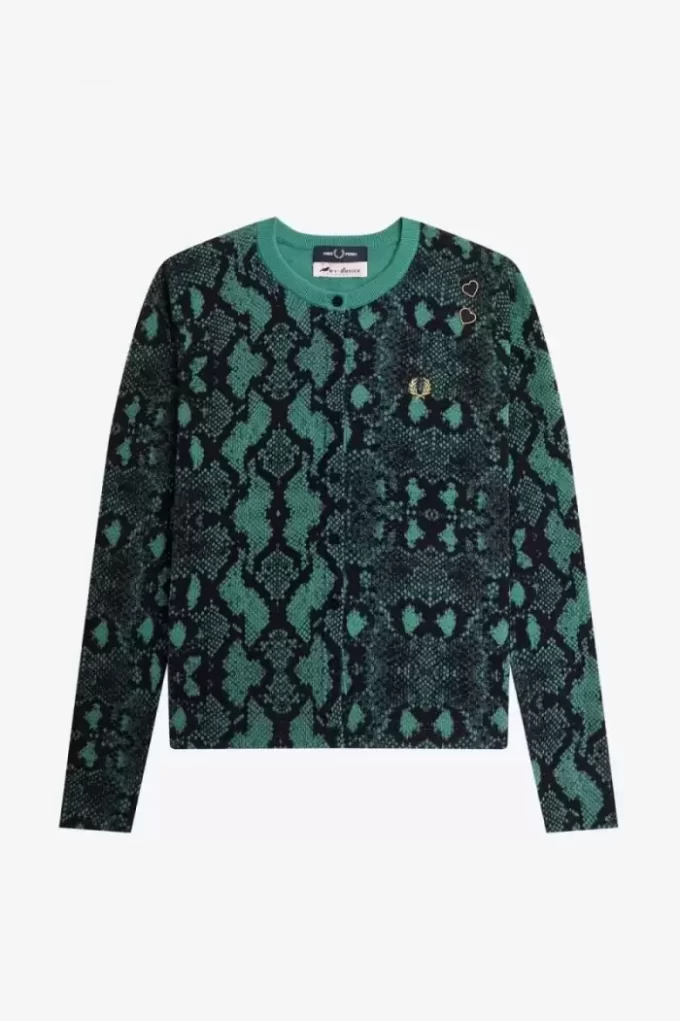 Cardigan cu imprimeu de șarpe pentru femei Cardigan cu imprimeu de șarpe pentru femei