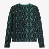 Cardigan cu imprimeu de șarpe pentru femei Cardigan cu imprimeu de șarpe pentru femei