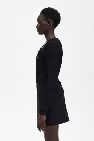 Cardigan de damă cu model tricotat deschis