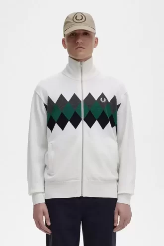 Cardigan Diamond Intarsia pentru bărbați