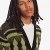 Cardigan gros din jacquard tricotat Cardigan gros din jacquard tricotat