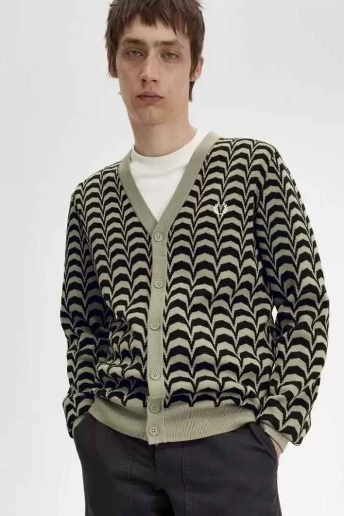 Cardigan Jacquard pentru bărbați Cardigan Jacquard pentru bărbați