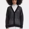 Cardigan transparent cu decolteu în V pentru femei Cardigan transparent cu decolteu în V pentru femei