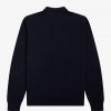 Cardigan tricotat cu fermoar și dungi Cardigan tricotat cu fermoar și dungi