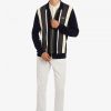Cardigan tricotat cu fermoar și dungi Cardigan tricotat cu fermoar și dungi