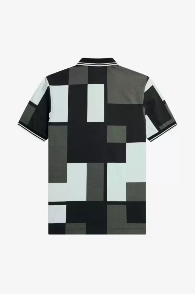 Cămașă bărbătească cu imprimeu pixel