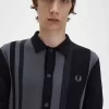 Cămașă bărbătească tricotată cu dungi Cămașă bărbătească tricotată cu dungi