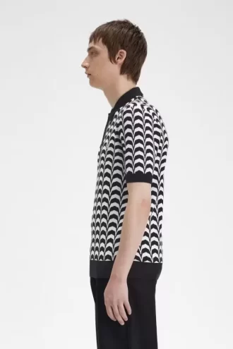 Cămașă bărbătească tricotată cu jacquard