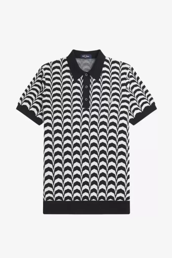 Cămașă bărbătească tricotată cu jacquard Cămașă bărbătească tricotată cu jacquard
