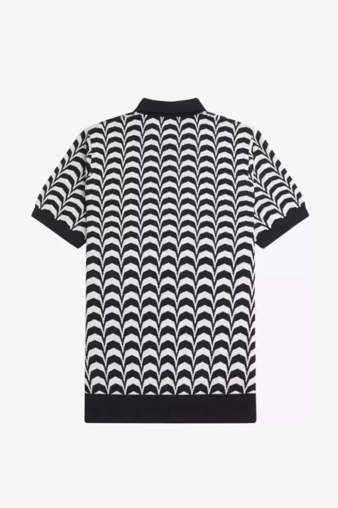Cămașă bărbătească tricotată cu jacquard Cămașă bărbătească tricotată cu jacquard
