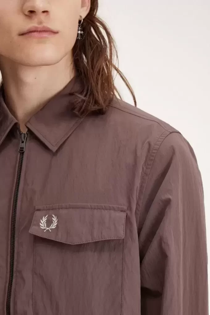 Cămașă cu fermoar Fred Perry pentru bărbați Cămașă cu fermoar Fred Perry pentru bărbați
