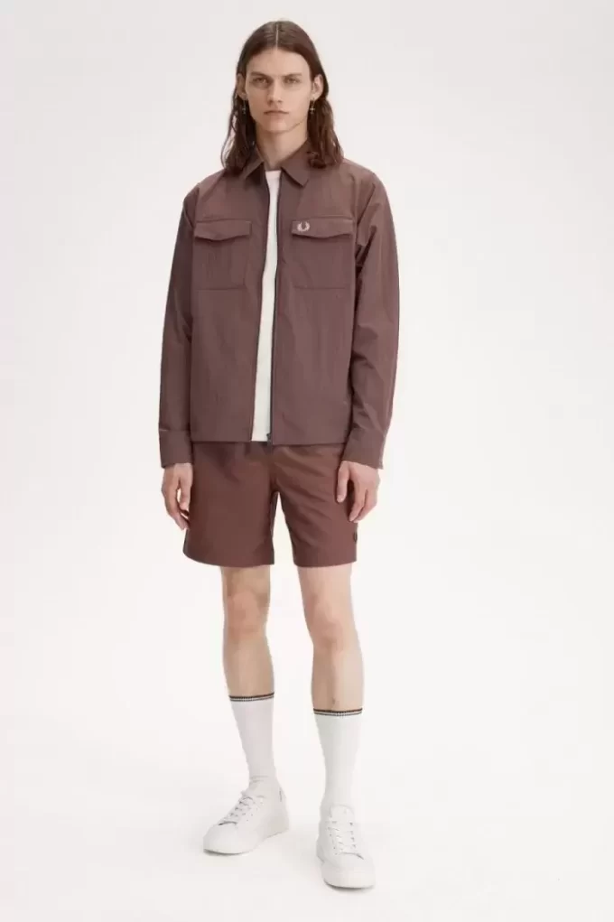 Cămașă cu fermoar Fred Perry pentru bărbați Cămașă cu fermoar Fred Perry pentru bărbați