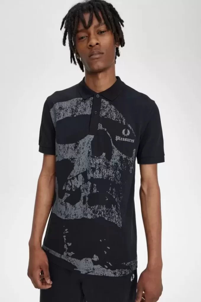 Cămașă Fred Perry cu craniu pentru bărbați Cămașă Fred Perry cu craniu pentru bărbați
