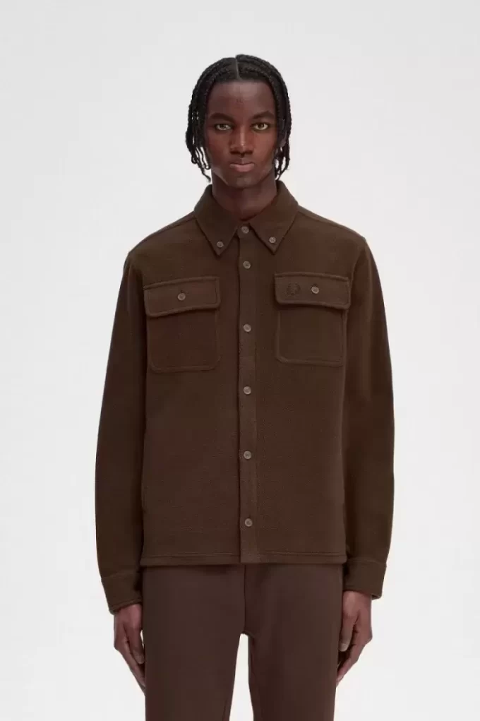 Cămașă Fred Perry Fleece pentru bărbați Cămașă Fred Perry Fleece pentru bărbați