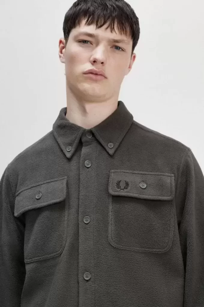 Cămașă Fred Perry Fleece pentru bărbați Cămașă Fred Perry Fleece pentru bărbați