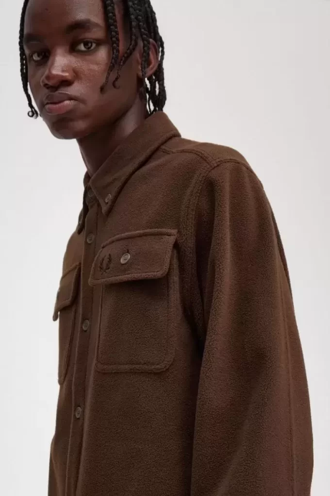 Cămașă Fred Perry Fleece pentru bărbați Cămașă Fred Perry Fleece pentru bărbați