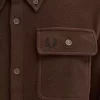 Cămașă Fred Perry Fleece pentru bărbați Cămașă Fred Perry Fleece pentru bărbați