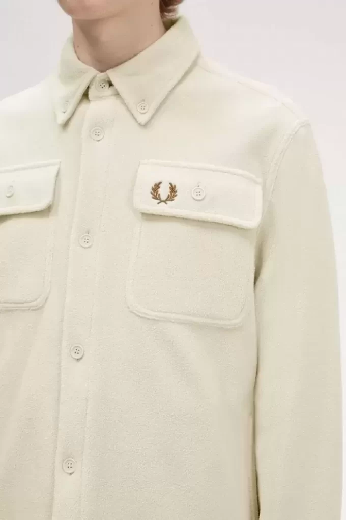 Cămașă Fred Perry Fleece pentru bărbați Cămașă Fred Perry Fleece pentru bărbați