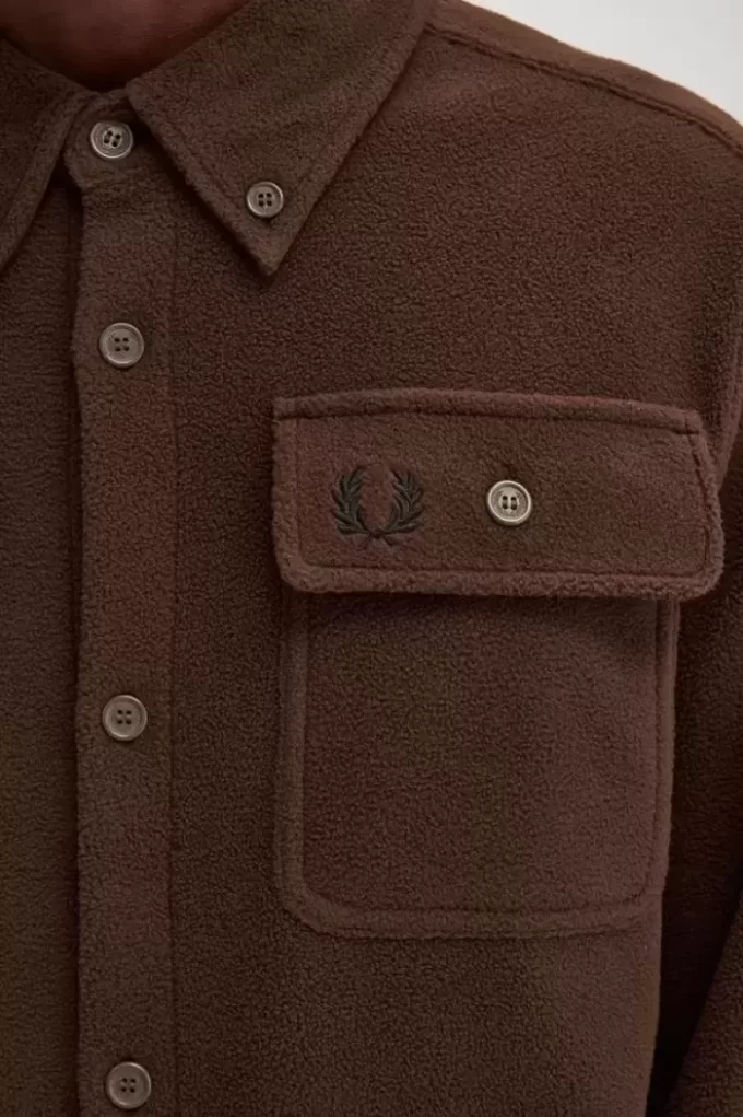 Cămașă Fred Perry Fleece pentru bărbați Cămașă Fred Perry Fleece pentru bărbați