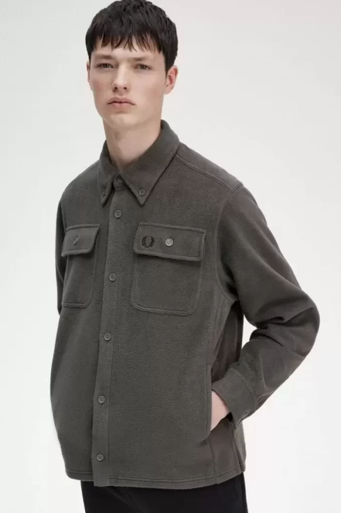 Cămașă Fred Perry Fleece pentru bărbați Cămașă Fred Perry Fleece pentru bărbați