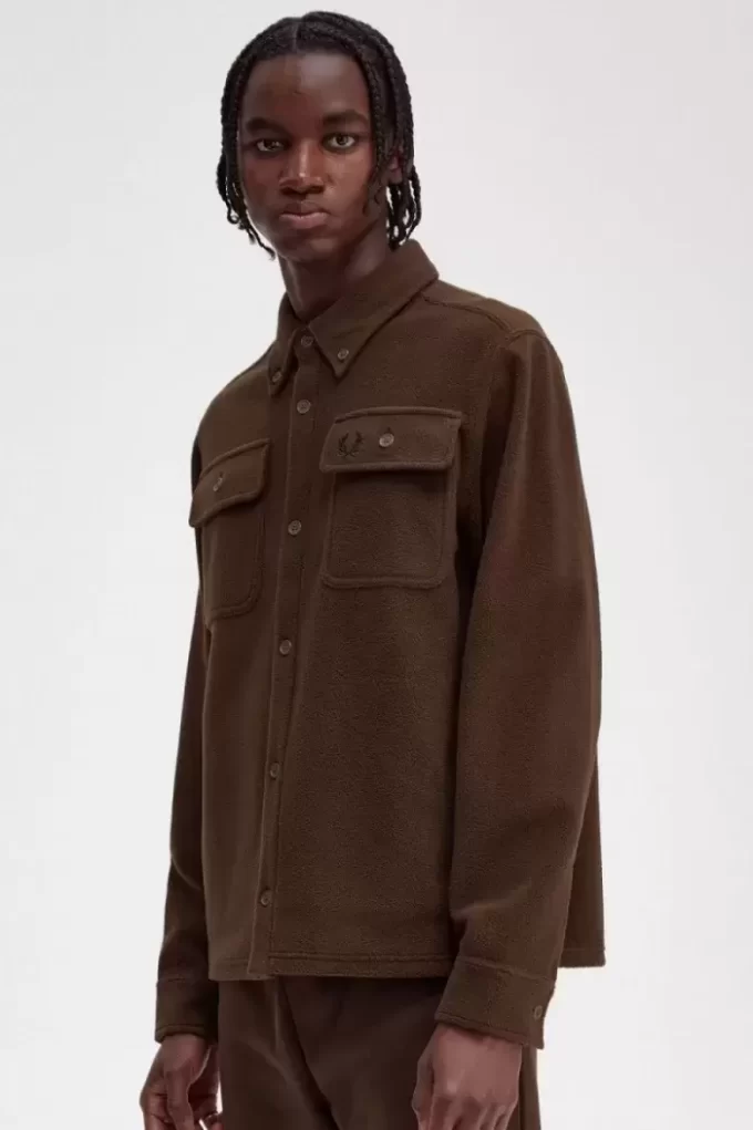 Cămașă Fred Perry Fleece pentru bărbați Cămașă Fred Perry Fleece pentru bărbați