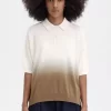 Cămașă tricotată cu model ombre pentru femei Cămașă tricotată cu model ombre pentru femei