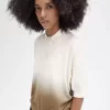 Cămașă tricotată cu model ombre pentru femei Cămașă tricotată cu model ombre pentru femei