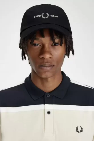 Șepci bărbătești din twill cu logo grafic