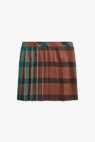 Fuste plisate din tartan pentru femei