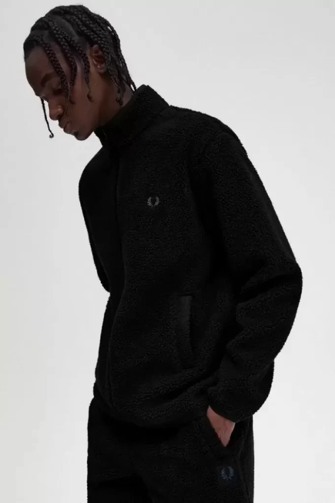 Hanorace cu fermoar Borg Fleece pentru bărbați Hanorace cu fermoar Borg Fleece pentru bărbați