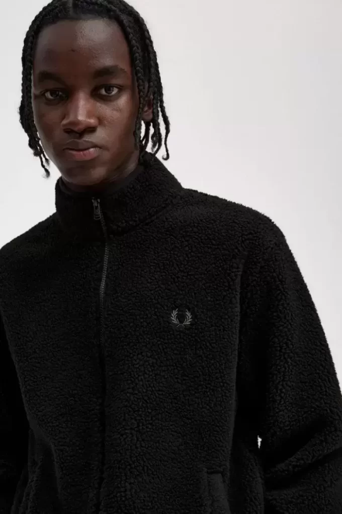 Hanorace cu fermoar Borg Fleece pentru bărbați Hanorace cu fermoar Borg Fleece pentru bărbați