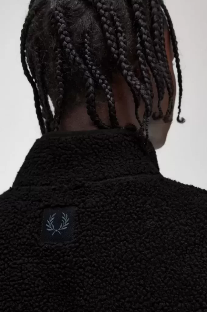 Hanorace cu fermoar Borg Fleece pentru bărbați Hanorace cu fermoar Borg Fleece pentru bărbați