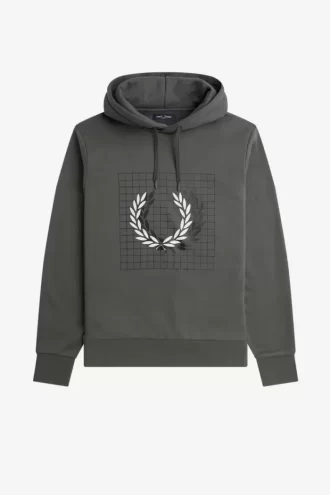 Hanorace cu glugă pentru bărbați cu imprimeu Laurel Wreath Grid