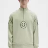 Hanorace pentru bărbați cu fermoar pe jumătate, cu logo-ul Circle Branding Hanorace pentru bărbați cu fermoar pe jumătate, cu logo-ul Circle Branding