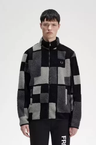 Hanorace Pixel Borg Fleece pentru bărbați