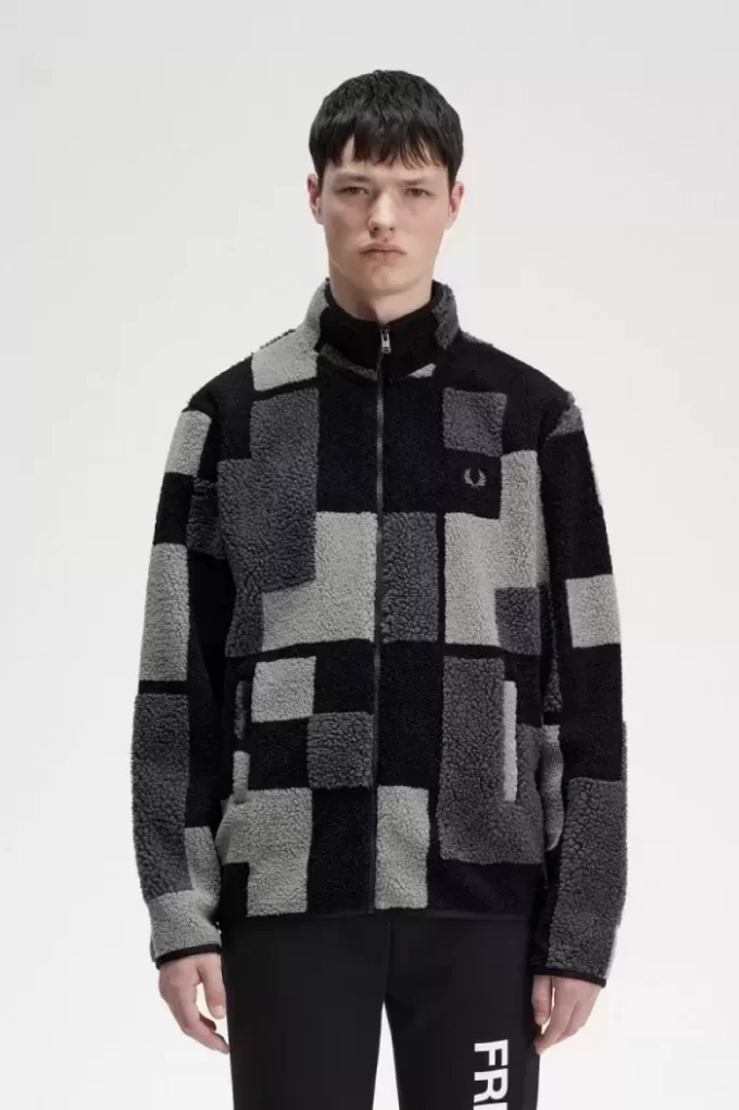 Hanorace Pixel Borg Fleece pentru bărbați
