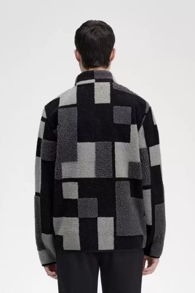 Hanorace Pixel Borg Fleece pentru bărbați