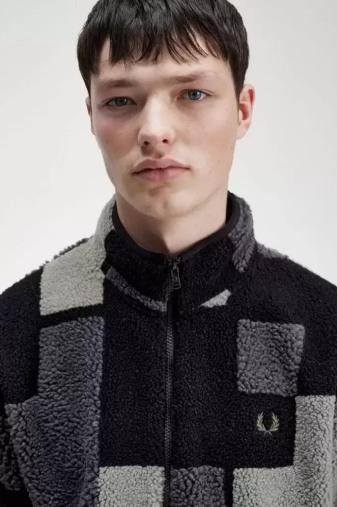 Hanorace Pixel Borg Fleece pentru bărbați