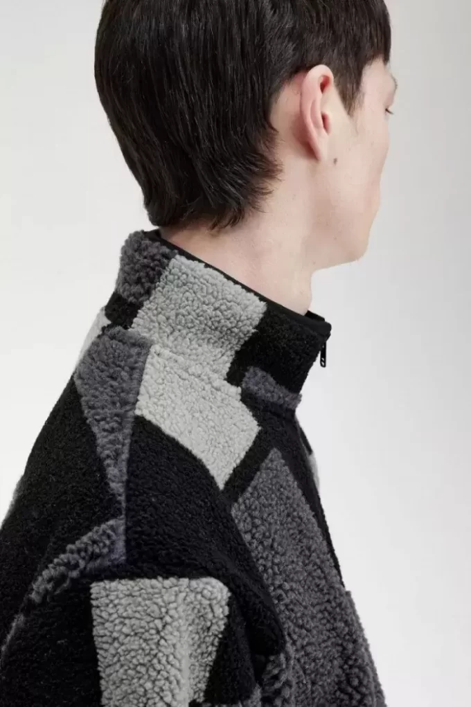 Hanorace Pixel Borg Fleece pentru bărbați