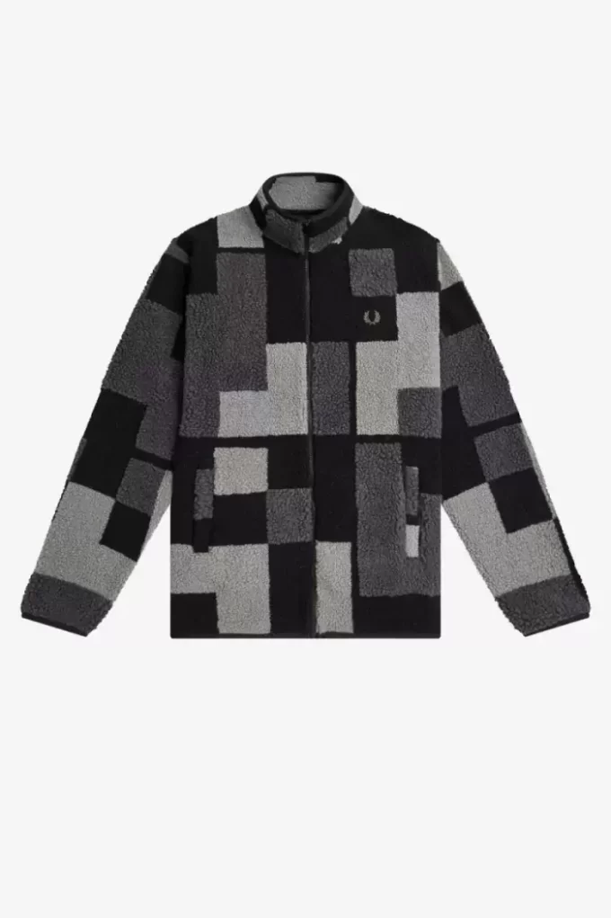 Hanorace Pixel Borg Fleece pentru bărbați