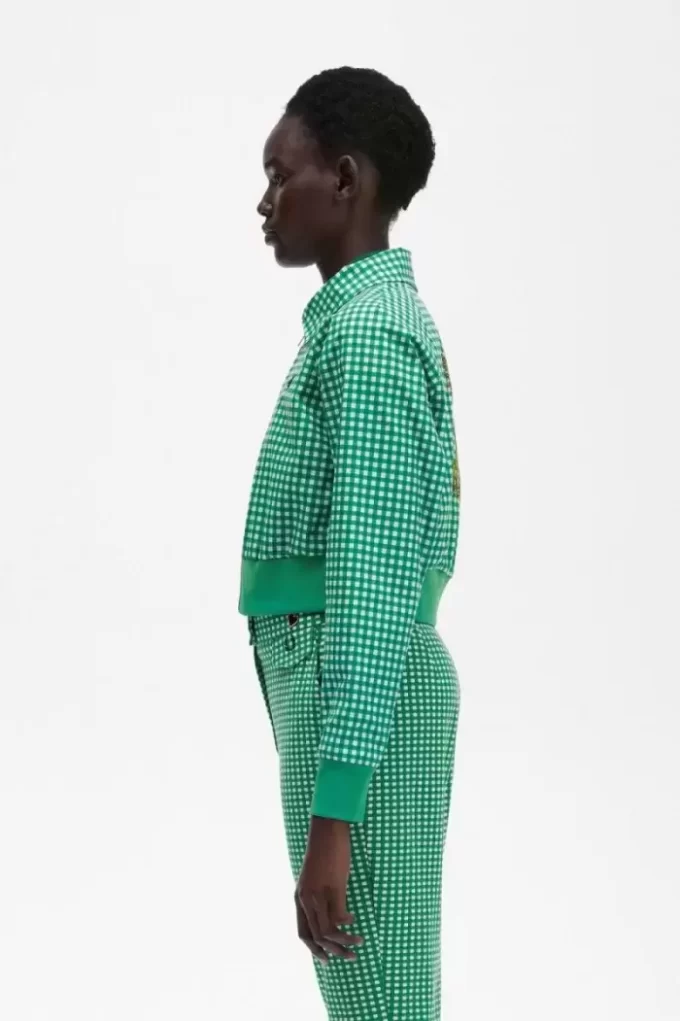 Jachete de damă cu broderie Gingham