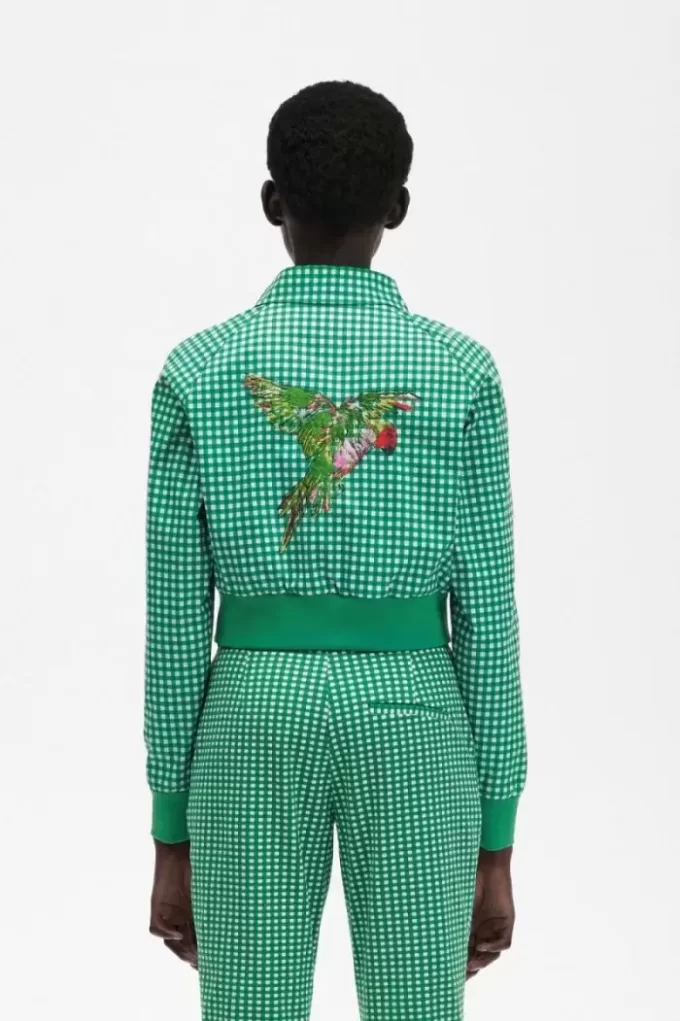 Jachete de damă cu broderie Gingham