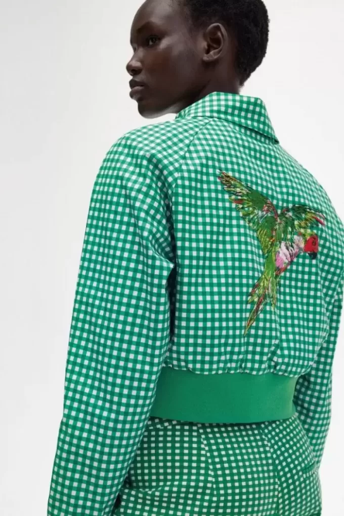 Jachete de damă cu broderie Gingham
