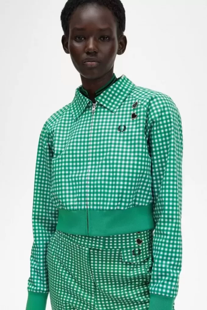 Jachete de damă cu broderie Gingham